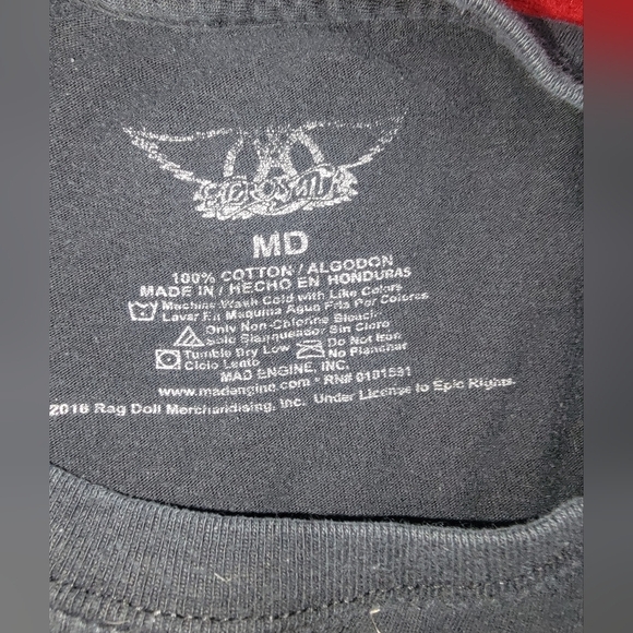 Aerosmith Black Graphic T-Shirt - Picture 3 of 3